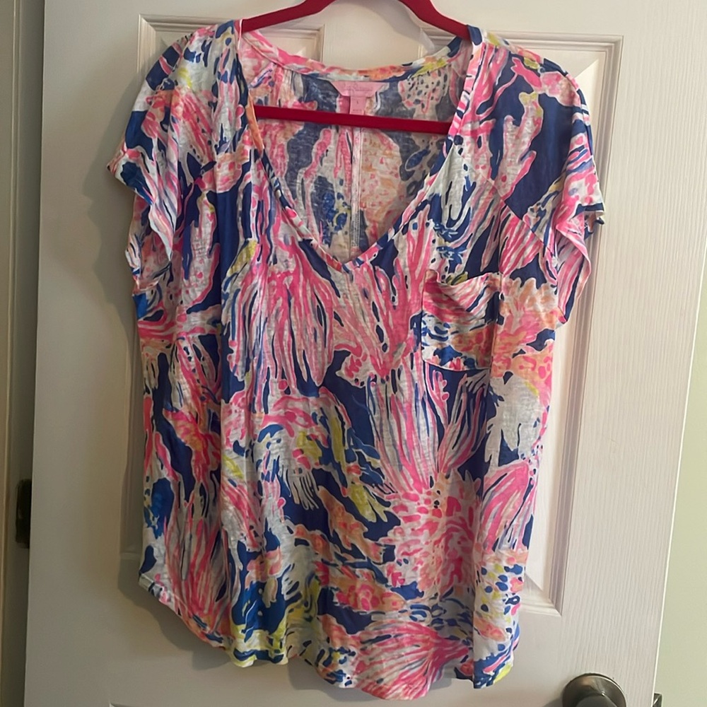 Lilly Pulitzer Linen Tee